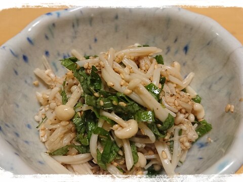 電子レンジ調理☆えのきの大葉ごまポン酢和え